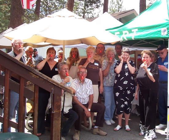 Members of our local CERT team (with their new whistles) last July.