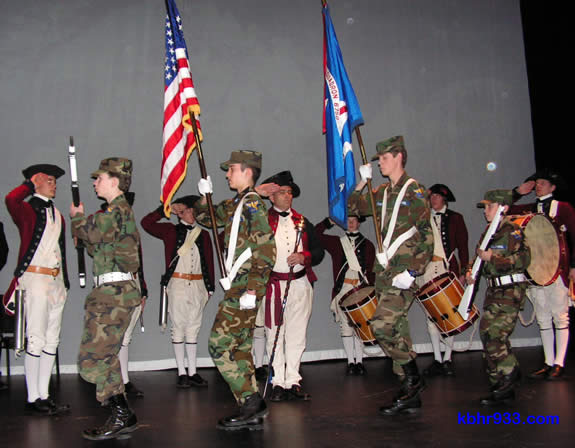 The groundbreaking ceremony kicked off with music from Lake Arrowhead's Mountain Fifes and Drums and the presentation of colors by the Civil Air Patrol Cadet Squadron #6750.