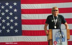 Olympian Ryan Hall at the August 4 Community Send-Off