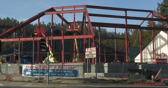 "Under Construction": Big Bear Middle School, on the Boulevard at Georgia