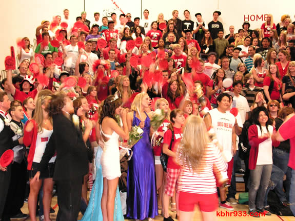 The Class of 2009, which graduates in just 20 days, got in the spirit of today's pep assembly.