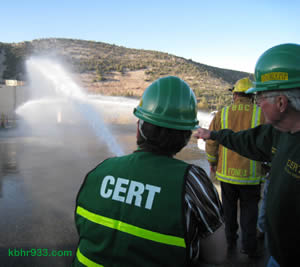 CERT members, in their green vests, will be visiting East Valley neighborhoods on Saturday.