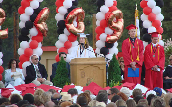 Valedictorian Amanda Fisch was one of three for this year's senior class.