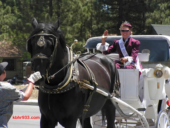 Miss Clementine Keli Homan in the 2008 Old Miners' Days Parade; this year's parade is on Sunday, August 2 at 12:30pm.