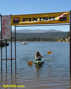 Paddlefest was open to all levels; in fact, Emily Hansen of Vista, had only kayaked a few times before crossing the finish line in Sunday's 5K.