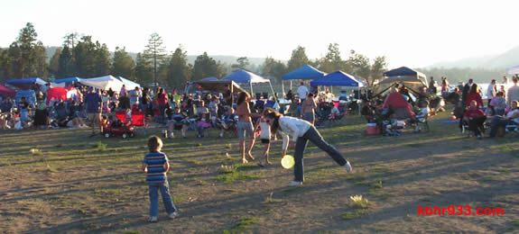 The western-most portion of Swim Beach was a popular spot for viewing Fourth of July fireworks over Big Bear Lake.