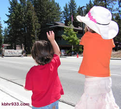 Big Bear Boulevard was lined with old miners and young folk alike, enjoying the parade in the summer sun.