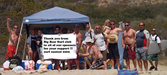Mountain folk hit the beach, in this photo provided by the Big Bear Surf Club, from their August 8 event.