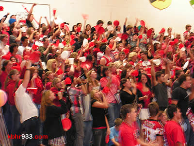BBHS seniors of the Class of 2010 won the spirit award during this morning's pep assembly in Our House.