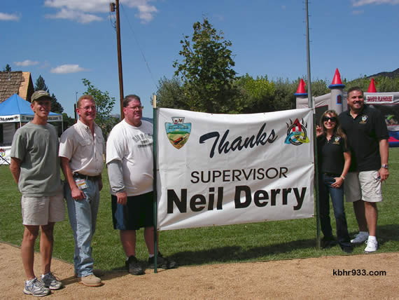 Officials present for the kick-off included CSD Directors John Day, Marge McDonald and Barbara Beck and (pictured, from left) the County's Jeff Rigney, Supervisor Neil Derry, Rec & Park's Reese Troublefield, and from Derry's office, Jamie Garland and Steven Hauer.
