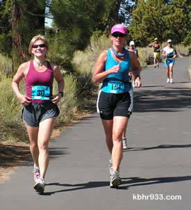 Michelle Cassling of Sugarloaf and Lisa Waner of Big Bear Lake have been training together, and both finished the marathon (again).