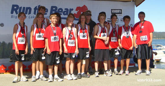 The Cubs of the Big Bear Middle School cross-country team made an impressive showing in the 5K, the morning after their spaghetti fundraiser dinner.