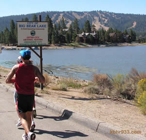 The City of Big Bear Lake has signs (as seen here on Stanfield Cutoff during the September marathon) designating our relationships with Sister and Friendship Cities.