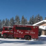 Ten CalFire crews are now in the Big Bear Valley, assisting in removing hazardous trees that were blocking roadways and plows, shoveling snow from roofs of mobile homes, and clearing fire hydrants.