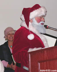 Sugarloaf resident Joe Vazquez (cheered on by Kat Sawyer) told Council, "I never dreamed I'd grow up to be Santa. It's a great privilege!"