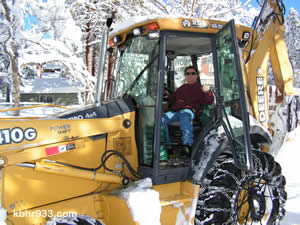 Snowplow operator Mark Richardson was off to help seniors, after having had a quick nap following a 64-hour run of snow removal.