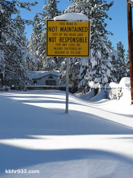 Snowplow crews are working round the clock to clear roads; berm reduction will follow once this is complete.